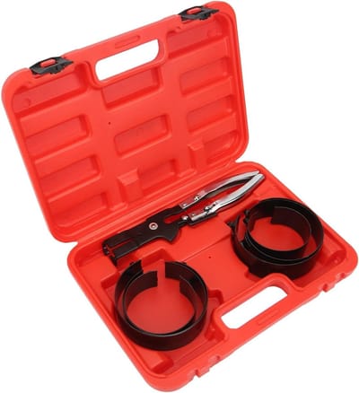 Zuiger Compressie Tang - Zuigerveer Installatie - Motor Onderhoud - 6 Bandmaten - 2-7/8 tot 4-3/8 inch - Metaal