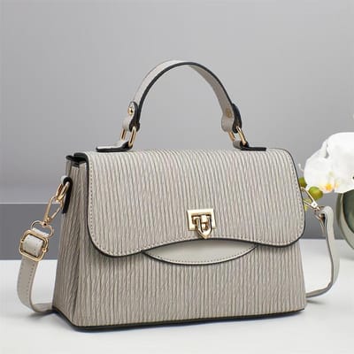 Nouveau Niveau d'Apparence Supérieur Sac à Main Patchwork Macaron Style Tendance Tendance Classe Tempérament Sac à Bandoulière Sac pour Femme Polyvalent . gray