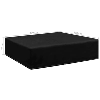 vidaXL - Tuinmeubelhoes - met - 8 - oogjes - 200x200x70 - cm
