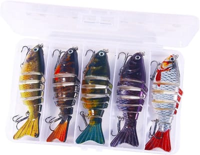 Swimbaits Potlood - Kunstaas Set - Roofvissen Vissen - Dubbele Haak Ontwerp - 10cm Lengte - Diverse Kleuren