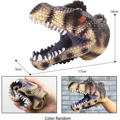 Zachte Handpoppen Dinosaurus Hoofd Model Speelgoed Rollenspel Huisdier Kat Hond Plagerij Speelgoed Tyrannosaurus Rex Haai Dier Cosplay Speelgoed Kinderen Cadeau