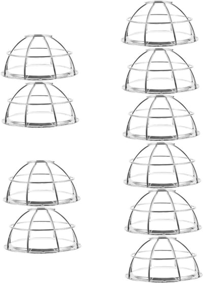 Detector Beschermers - Draadbehuizing Sensor - Veiligheid Verbeteren - Roestvrij Staal - 10 Stuks - Zilver