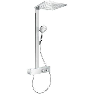 hansgrohe Raindance E Showerpipe 300 1jet EcoSmart 8 l/min met ShowerTablet 350 chroom