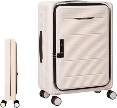 Koffer - Reiskoffer Trolley - Reizen Opbergen - Vouwbaar Voorkant Opening - 20 inch - Multicolor
