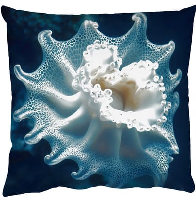 Sierkussens - Kussentjes Woonkamer - 50x50 cm - Zeewezen - Wit - Golven - Water