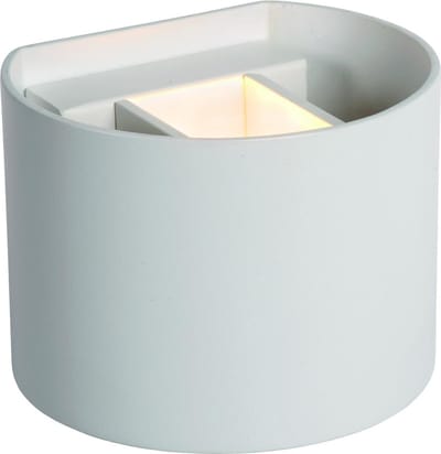 Lucide AXI - Wandspot / Wandlamp Badkamer - LED - 2x3,5W 2700K - IP54 - Verstelbare stralingshoek - Wit