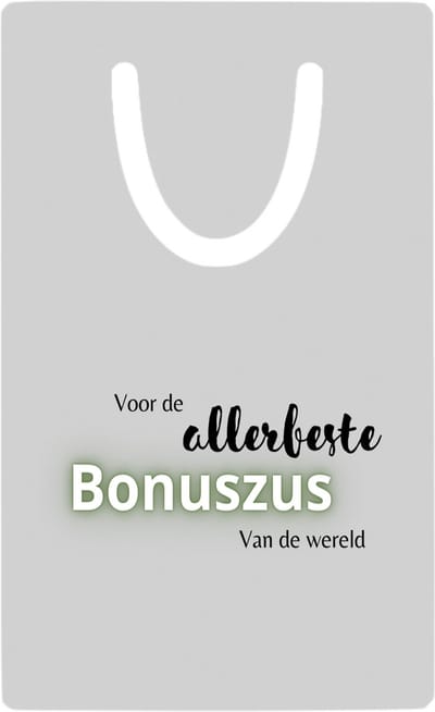 Hacebo® - voor de allerbeste bonuszus van de wereld metalen boekenlegger- Zus - de beste bonuszus - verjaardagscadeau - verjaardag - cadeau - cadeautje voor zus - zus artikelen - kado - geschenk - gift Bladwijzer boekenleggers - 7.6 cm x 5cm