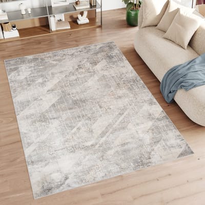 Tapiso Feyruz Vloerkleed Creme Woonkamer Laagpolig Abstract Tapijt Maat- 200x300