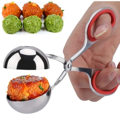 SPHProducts - Gehaktbal Maker - Vleesballers - Ergonomisch ontwerp - Rood - Anti-aanbak materiaal - Geschikt voor gehaktballen en rijstballen