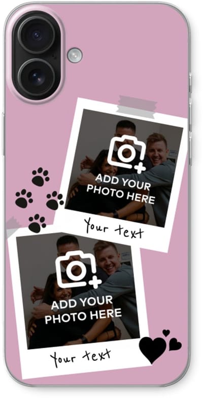 Gepersonaliseerd - Case Company® - Hoesje geschikt voor iPhone 16 Plus hoesje - Polaroid N°4 - Soft Cover Telefoonhoesje - Bescherming aan alle Kanten en Schermrand