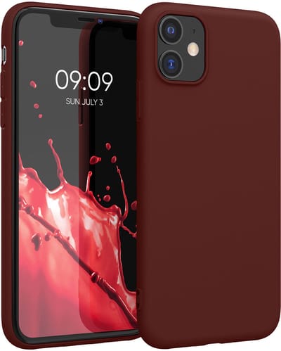 kwmobile telefoonhoesje geschikt voor Apple iPhone 11 - Hoesje voor smartphone - Back cover in bordeaux-violet