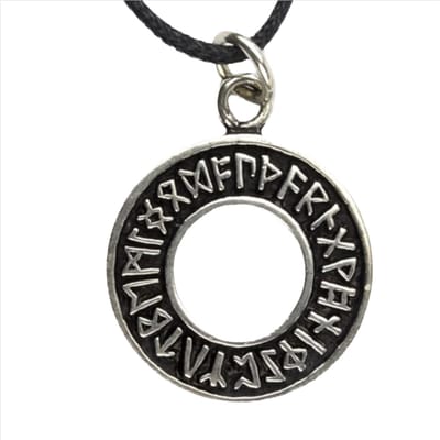 Zilveren rune ring(K620)