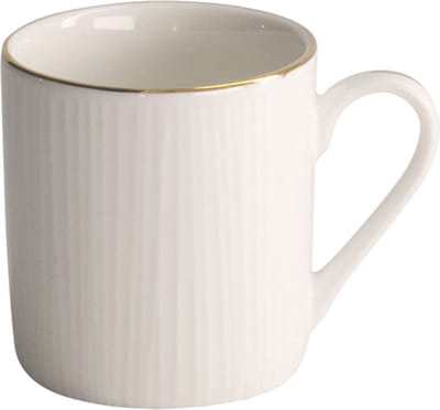 Tokyo Design Studio - Nippon White - Koffiekop Lijnen - Wit met Gouden Rand - 100 ml - Porselein