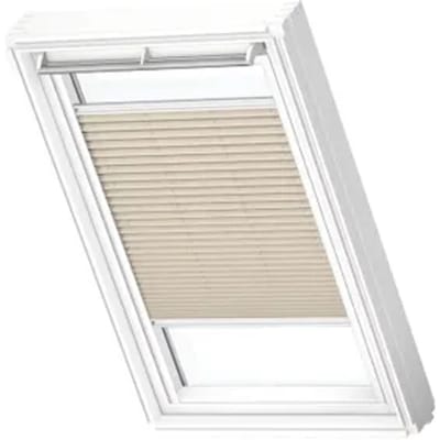 Velux Manueel Lichtdoorlatend Plisségordijn White Line Fhl Mk04 1283swl Beige Clair