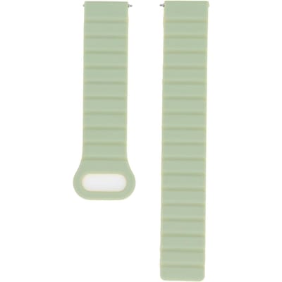 Magnetisch Horlogebandje Siliconen Horlogeband 20mm Smartwatch Band met Springbar Snelkoppeling voor geel