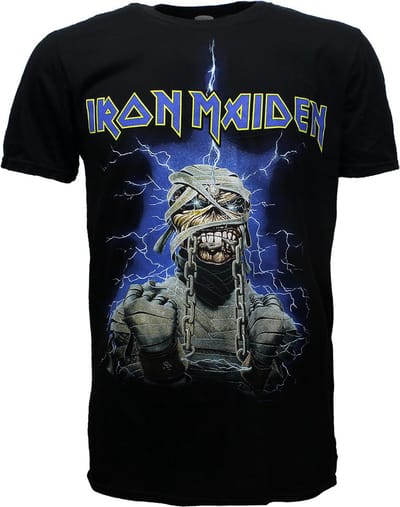 Iron Maiden Powerslave Mummy T-Shirt - Officiële Merchandise - M