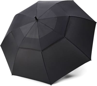 doppler Paraplu Fiber Golf Automatic Air Uni Black Zwart