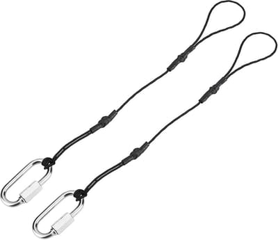 Cameraveiligheidsriemen - Cameratouw - Camera Beveiligen - Sterke Metalen Klem - 2 stuks - Zwart