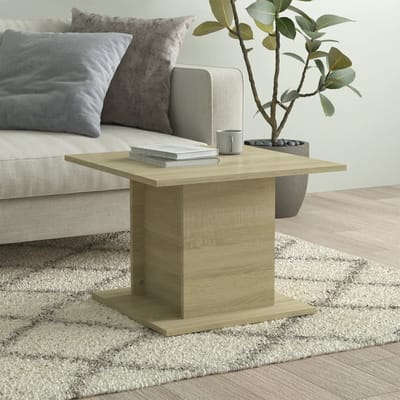 vidaXL - Salontafel - 55,5x55,5x40 - cm - bewerkt - hout - sonoma - eikenkleurig