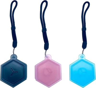 Draagbare geurencapsulebox voor accessoires, BPA-vrij, verkrijgbaar in zwart, roze en blauw - Set van 3 geurboxen