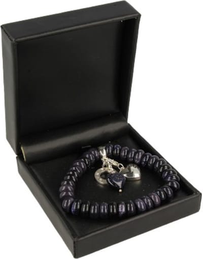 Blaufluss Ruby Mania, armband nr 25, rond (synth)