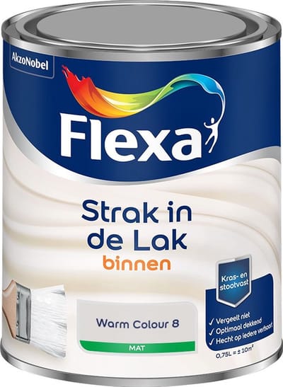 Flexa - Strak In De Lak Binnenlak Mat - Warm Colour 8 - Mengverf - 750 Ml