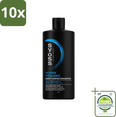 10 x SYOSS - Volume 440 ml - Shampoo - Voor Volumeboost - 440ml - Grootverpakking - Volume Shampoo - Haarversterkend Shampoo - Shampoo Voor Fijn Haar - Volumeboost Shampoo - Shampoo Zonder Siliconen