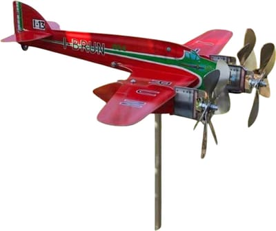 Vliegtuig Propeller Windwijzer Gazon Tuin Decoratie Wind Spinner Vliegtuig Model Moderne Sculptuur Windmolen