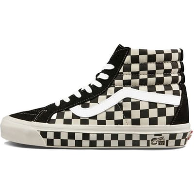 Vans Sk8-Hi 38 DX Anaheim Factory - Checker Combo Unisex Sneakers Zwart Og-Zwart Og-Wit VN0A38GF2U7 38 beige