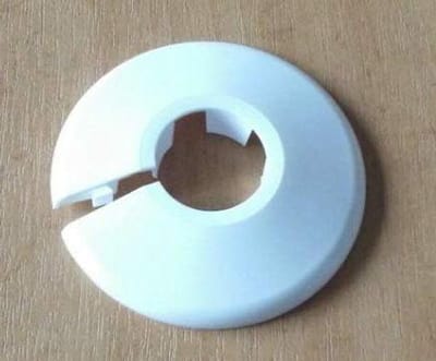 Radiator Pijp Kragen - Pijp Covers - Afwerking Leidingen - Krasbestendig Plastic - 10mm - Wit