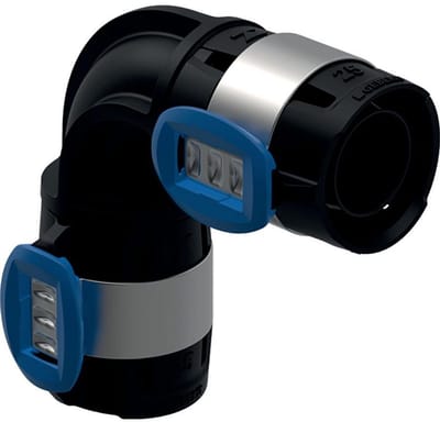 Geberit FlowFit bocht, DN 12, dø 16 mm, 620.070.00.1