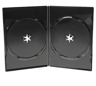 Dailygoods- DVD Box 100 Stuks - Dubbele Dozen 7 mm - Hoge Kwaliteit - Onverwoestbare Sluiting - Geschikt voor Kinderen - Nieuwe Kunststof - Cd Box