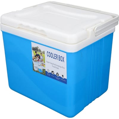 6L Draagbare Koelbox Grote Capaciteit Multifunctioneel Houdt Voedsel Vers en Drank Koel Geïsoleerde Harde Koelbox blauw