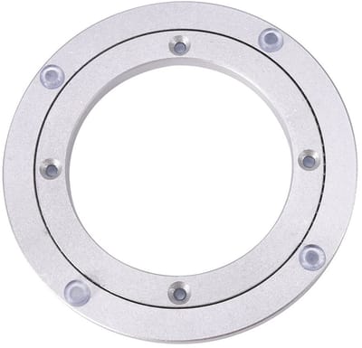 Dailygoods- Draaiplateau Aluminium - 360° Draaibaar - Taart/Voedseldisplay - Eettafel/Buffet - Zwaar Uitgevoerd - Eenvoudig te Installeren - Serveerschijf
