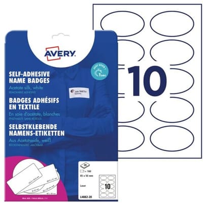 Avery-Zweckform L4882-20 Naamplaatje Kennzeichnungsetiketten (b x h) 85 mm x 50 mm 200 stuk(s)