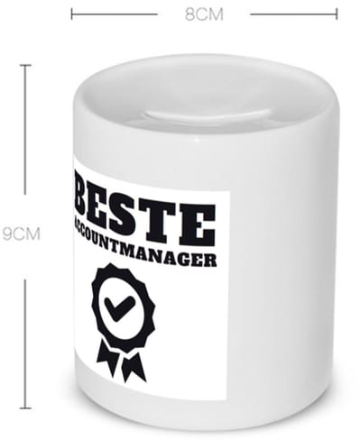 Akyol - beste accountmanager Spaarpot - Moeder - mama - moederdag - 350 ML inhoud
