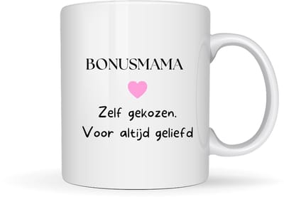Mok ''Bonusmama'' – cadeau voor bonusmoeder – 330ml