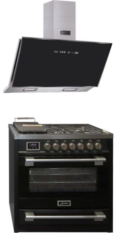 KAISER - gasfornuis - afzuigkap - 90 cm - HGE 93505 S - AT 9430 F ECO - afzuigkap 90 cm