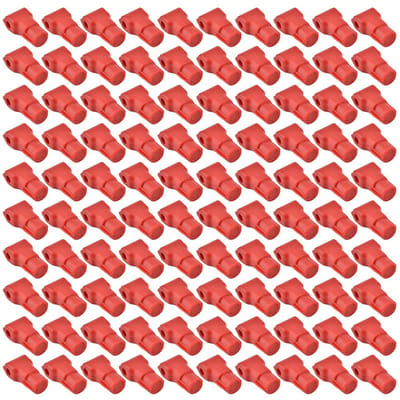 100 Stuks Mobiele Telefoon Diefstalbeveiligingshaak Slot Winkelgoederen Slot Rood (7MM)
