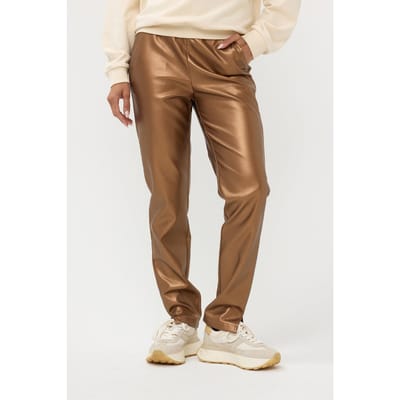 EsQualo Trousers Tregging Vegan Leather Brandy Größe: 34 | Stoffhosen Outlet | Damen