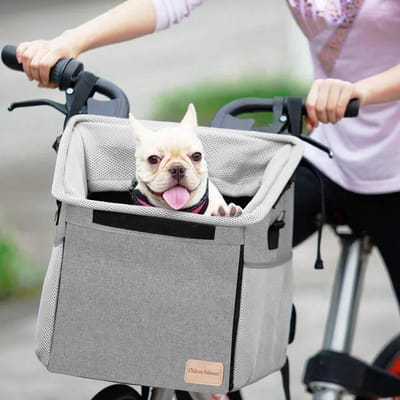 Château Animaux® Hondenfietsmand - Fietsmand Hond Voorop - 30x40x35 - Schoudertas