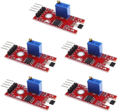 Allecto - 5 Stks Ky-024 Hall Effect Sensor Module - Universeel