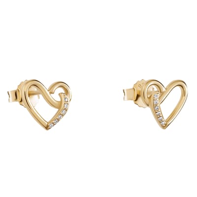 Orphelia 'Ida' Dames 925 Sterling Zilveren Stud Oorbellen - Goud ZO-7521/G