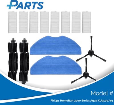 Philips HomeRun 3000 Series Aqua XU3100/01 Onderhoudsset (Plus.Parts® alternatief voor XV1433/00)