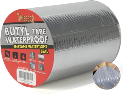 Waterdichte butyltape 150 mm x 5 m - Sterk zelfklevend afdichtingsband voor dakreparatie en lekkages