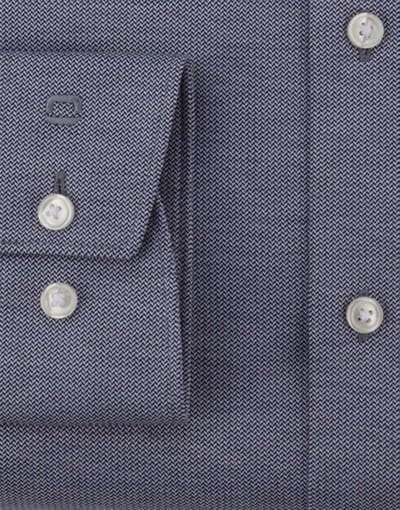 business overhemd Olymp Luxor 24/7 modern fit grijs jersey