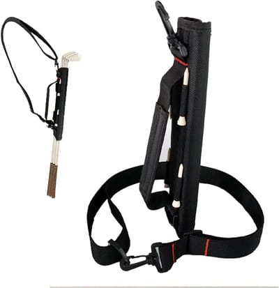 Golf Tas - Lichtgewicht Tas - Clubs Vervoeren - Ruimte voor 4-5 Clubs - 30 x 20 cm - Zwart