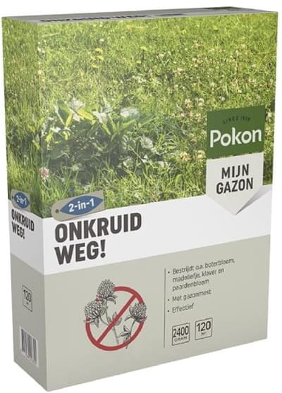 Pokon Onkruid Weg (2400 gram/120 m²) - Krachtige Onkruidverdelger - Met gratis cheatsheet