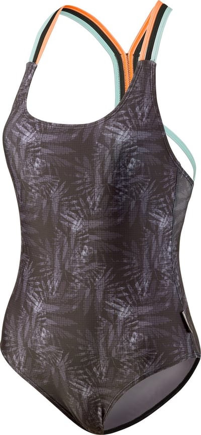BECO badpak, B-cup, borst support, uitneembare pads, zwart/multi color, maat 34