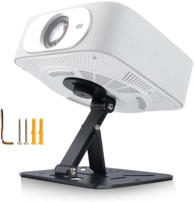 Projector Stand - Halter Muur - Thuisbioscoop Inrichten - 360 Graden Draaibaar - 3 kg Draagkracht - Zwart